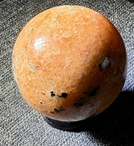 Orange Calcite Sphere Ball Gemstone 1.18” - Picture 2 of 8