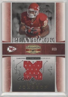 2007 Donruss Gridiron Gear Playbook X's Jerseys 12/250 Larry Johnson #PB-16 0af