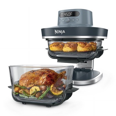 Ninja Crispi Pro 6 Qt Glass Air Fryer Digital 6-in-1 Countertop Cooking System