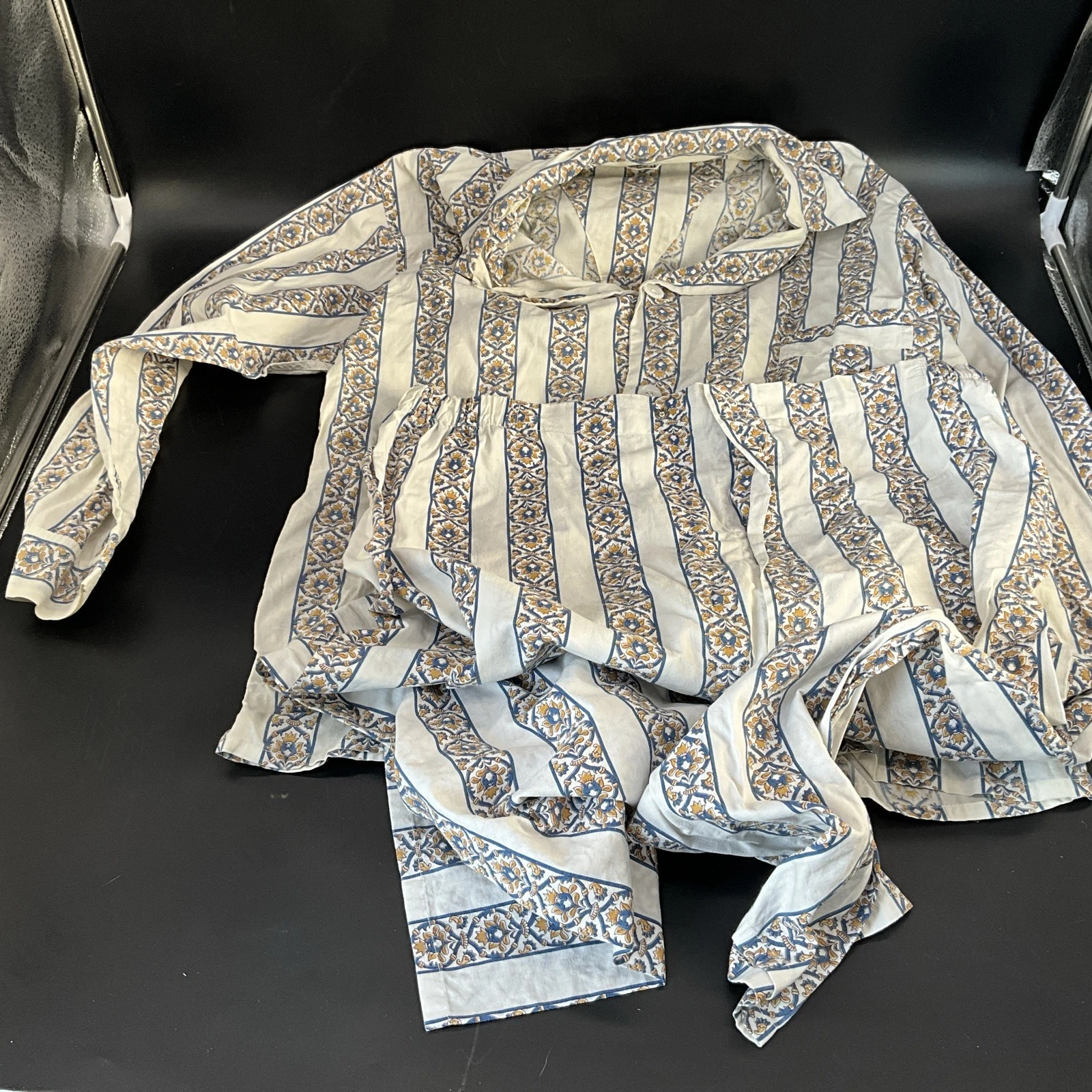 Vtg Pennleigh, Elastic Belt, Wash ‘N’ Ware Pajamas Adjustable Snap Waist Medium