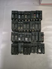    Lot of 20 Circuit Breakers   Mixed Brands GE, Eaton, Cutler-Hammer, Siemens 
