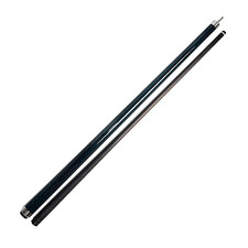 Carbon Fiber Pool Cue Shaft with Medium Black Leather Tip Joint Protectors