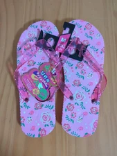 9.6 Inch Medium Daiso Japan Slippers Beach Sandals New NWT Pink Rose Flower Rare