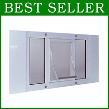 Large Pet Door for Aluminum Sash Windows - Adjustable