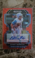 2022 Panini Prizm Draft Picks - Danny Serretti #PDP177 Red Prizm Autographs /50 