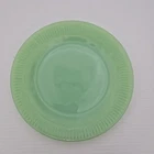 Fire King Jadeite Jane Ray Salad Plate, Original Vintage Anchor Hocking 7 3/4"