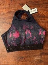 Women "Emporio Armani" navy ,magenta sleeveless sport top . Size. S  NWOT