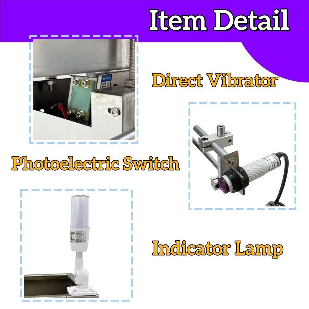 110V Auto Vibrating Feeder w/Square Silo Stainless Steel Vibratory Bowl Feeder