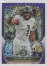2022 Bowman U Chrome Purple Shimmer Refractor Noah Sewell #57 1j01