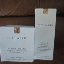 Estee Lauder Resilience Multi Effect Cream 2.5Oz And Advanced Night Repair 3.4Oz