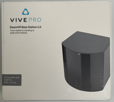 HTC Black SteamVR Base Station 2.0 Tracking Device Compatible With