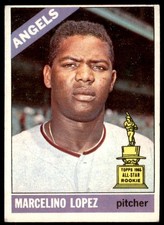 1966 Topps Marcelino Lopez California Angels #155 VG/EX