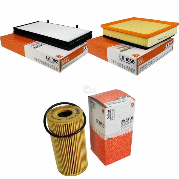 Mahle / Knecht Innenraumfilter LA 382 Luftfilter LX 1656 ÖLfilter OX 441D-image