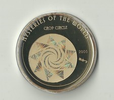 Wyspy Marianne 2005, złoty hologram pole zbożowe, srebro 25 gramów 999, rzadkie!!