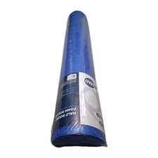 FITNESS MAD Blue Half-Round Foam Roller for Home Gym & Yoga (90x15 cm)