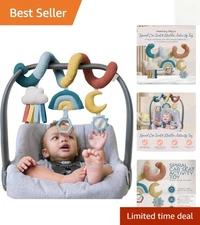 Engaging Spiral Toy for Babies - Clinking Rings & Mirror - Perfect for Travel