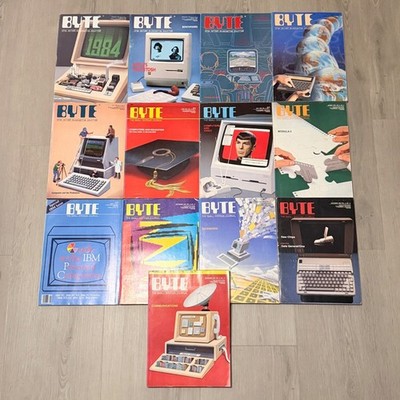 Byte Magazine Collection Vol 9 1984 Complete Year 12 Issues Vtg Computer History