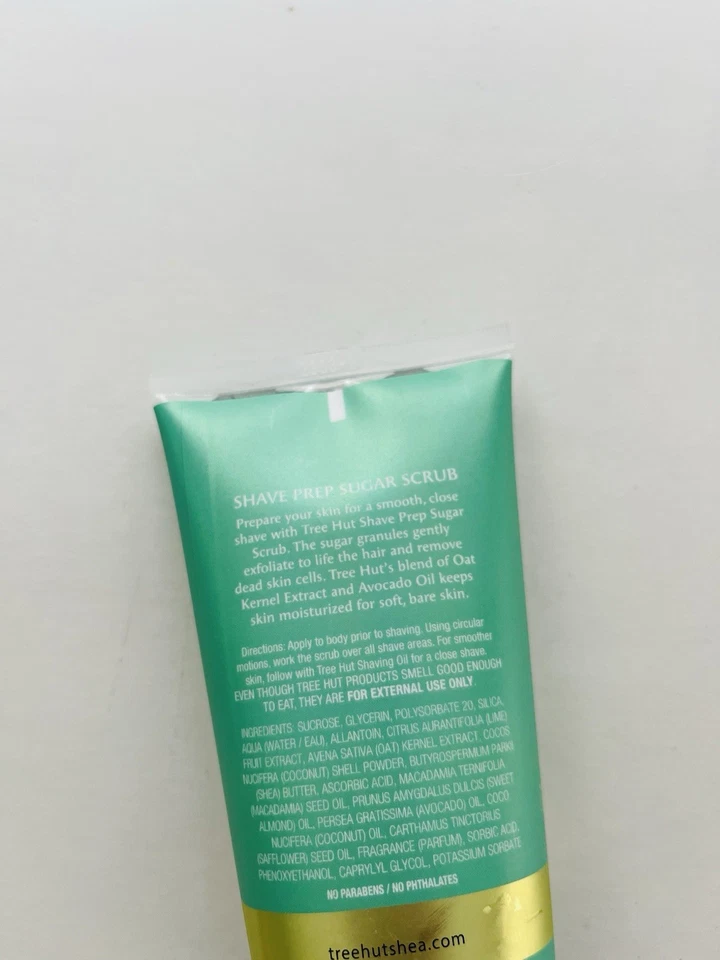 Tree Hut Bare Tropical Coconut Lime shave Prep Sugar Scrub 9 oz Gently exfoliate - Image 2 of 2