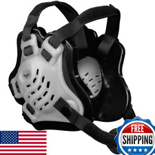 Wrestling Headgear Ear Guard Ultra Soft Adult Clear Black