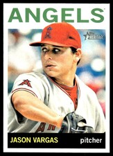 Jason Vargas 2013 Topps Heritage #228 Angels MLB READ FREE SHIPPING AutographDen