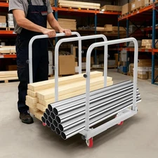 635kg/1400lbs Heavy Duty Panel Cart Panel Cart Q235 Steel Panel Truck 31*28*35in