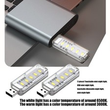 Touch Sensitive Adjustable USB Night Lights Small Desk Lamp For Bedside Reading