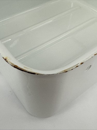 MCM General Electric Crome W/ White Enamel Vegetable Drawer - Picture 11 of 15