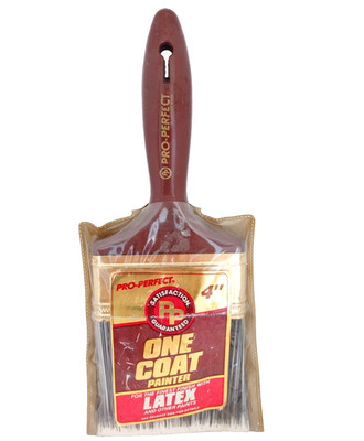 Vintage Pro-Perfect 4'' Paint Brush Flat Polyester Nylon One Coat