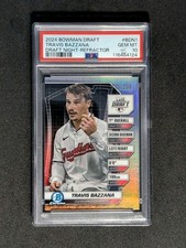 2024 Bowman Draft Travis Bazzana Draft Night Refractor */250 PSA 10