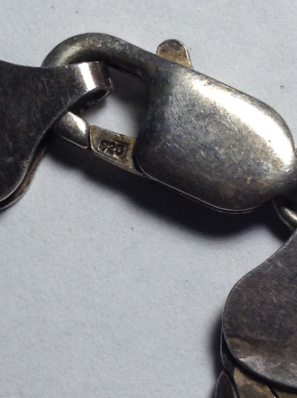 SOLID STERLING SILVER HERRINGBONE CHAIN NECKLACE … - image 4