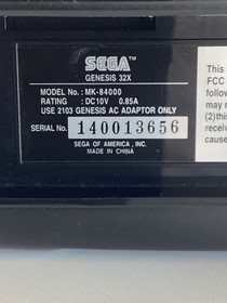 Sega Genesis 32x Console System CIB Complete TESTED