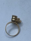 13k Gold Double Heart Spin Cz Size 6 1/2 Ring 5.4g — photo 7