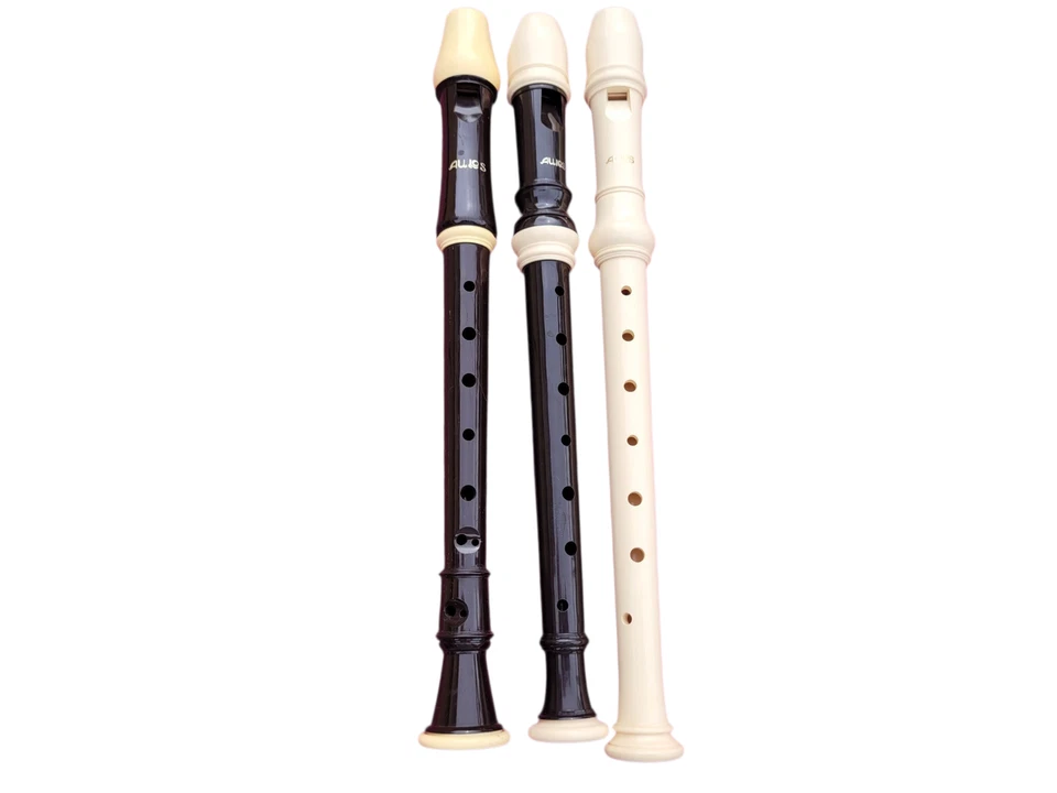 3 Aulos Plastic Soprano Recorder Brown White Ready to Play Student Model - Image 2 of 4