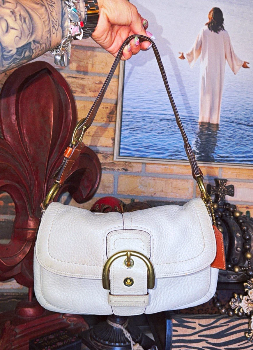 Coach Buckle Accent White Bags & Handbags for Women for sale | eBay