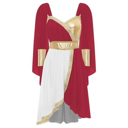 Womens Dress Princess Costume Birthday Outfits Movie Roles Roman Ancient Dance - Picture 32 of 50