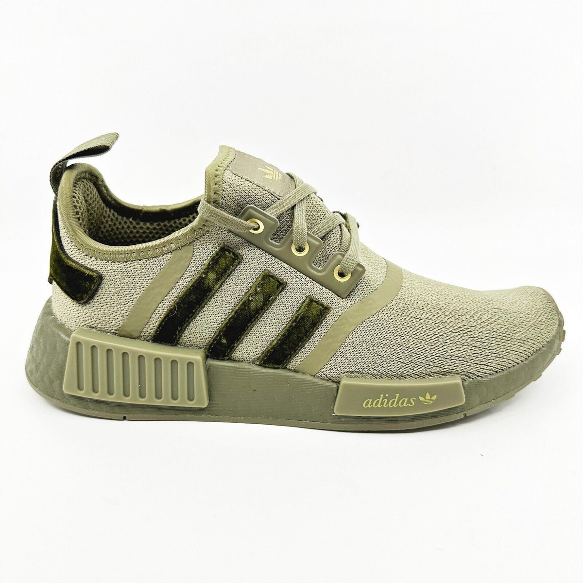 Adidas NMD R1 Orbit Green Velvet Womens Running Sneakers GY1321 | eBay