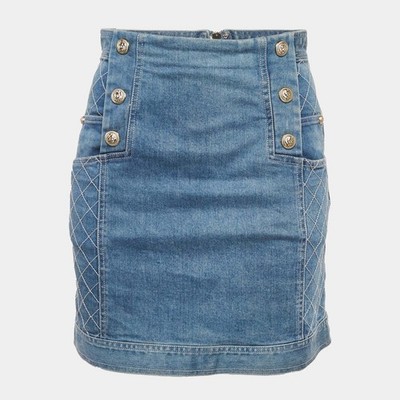 Pierre Balmain Jeans-Minirock blau Taille 27
