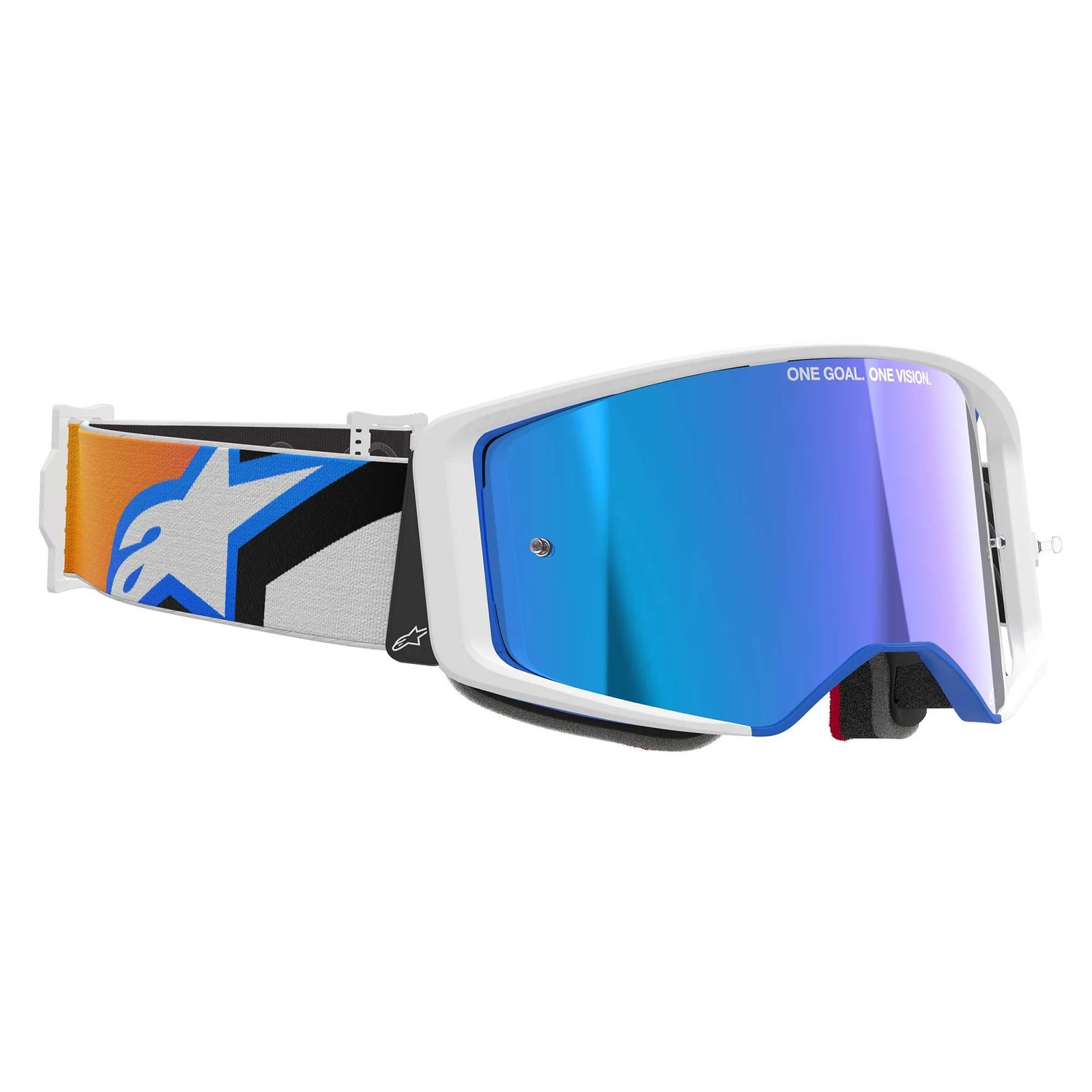 Alpinestars MX | MTB Vision SuperTech Goggles CORP (Blue/Orange) Mirror Blue Len