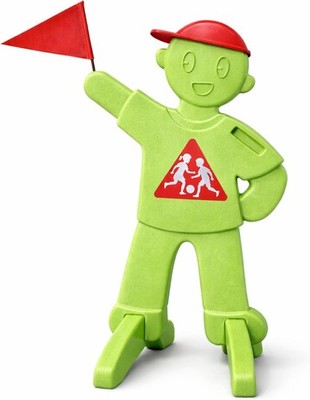 VON STEINEICH  PlaySafe Kinder Warnfigur | Aufsteller Achtung Spielende Kinder