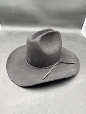 Resistol 4x Beaver Self Conforming Black Cowboy Western Hat USA Size 7