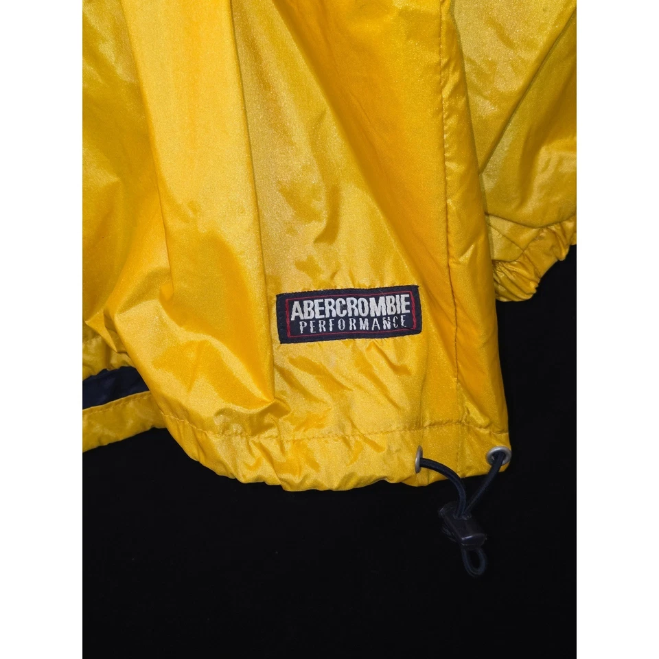 Abercrombie & Fitch Yellow Vintage Anorak Jacket Pullover Windbreaker Mens Small - Image 2 of 4