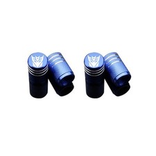 4x Blue Transformers Decepticons Car Wheel Tire Caps Air Valve Stem Cover