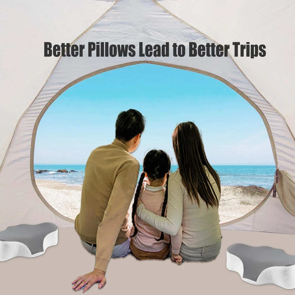 Travel Pillow for Sleeping,Cervical Neck Support Pillow for Neck Pain Relief,...