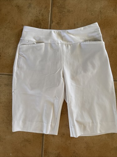 Tail Damen Gr. 10 Golf Bermuda Shorts UPF 50 Pull-On 21 Außennähte weiß
