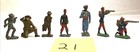 Lot of 7 WWI era Misc. Dimestore Miniature Soldiers (Lead & Metal) (#21) — photo 1