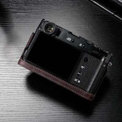 Genuine Leather X100VI Camera Case Half Body Handmade Bag For