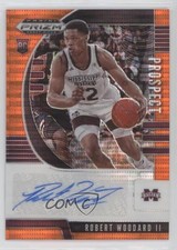 2020 Prizm Draft Picks Prospect Orange Pulsar 48/49 Robert Woodard II Auto 0y9v
