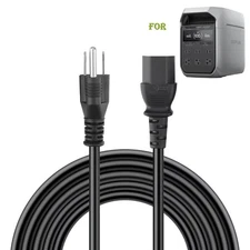 UL 6ft AC Power Cord for EF EcoFlow Delta 3,Delta 3 Plus Portable Power Station