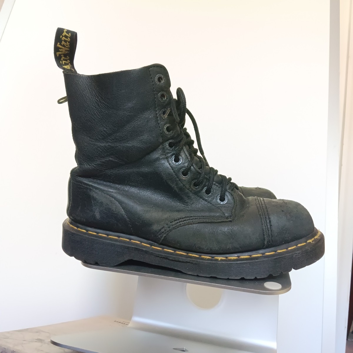 Dr. Martens 8761 BXB 10-Eye Leather BEAT UP Mid-Calf Boots