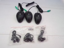 3 optical PS/2 Hp mouse 600553-002 plus free hp earbuds